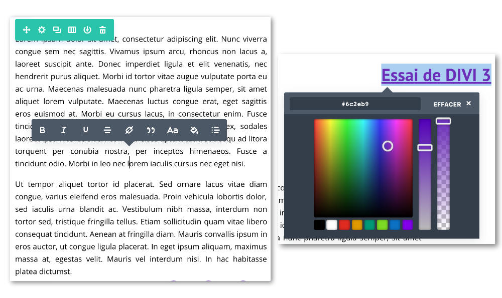 Modification des textes - DIVI 3