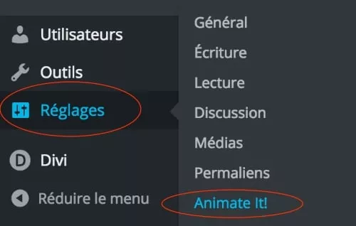 Animate It Côté Admin