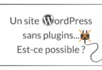 wordpress sans plugins | Un site WordPress sans plugins... Est-ce encore possible ?