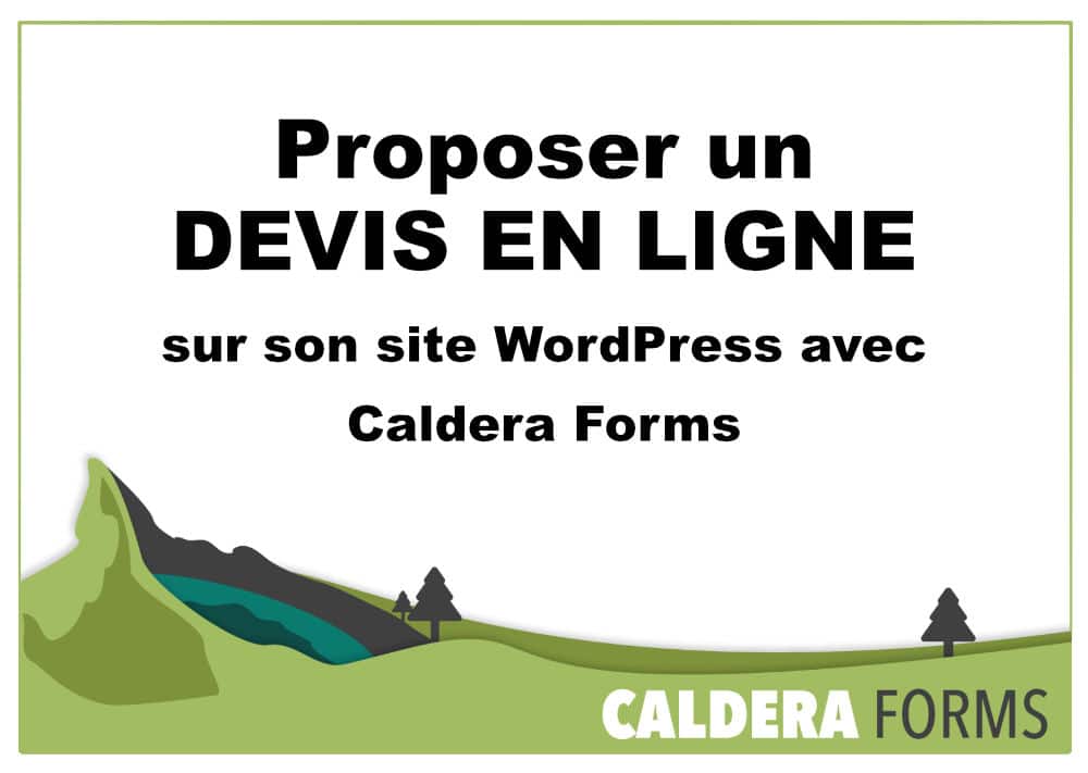 proposez un devis en ligne avec caldera forms et wordpress