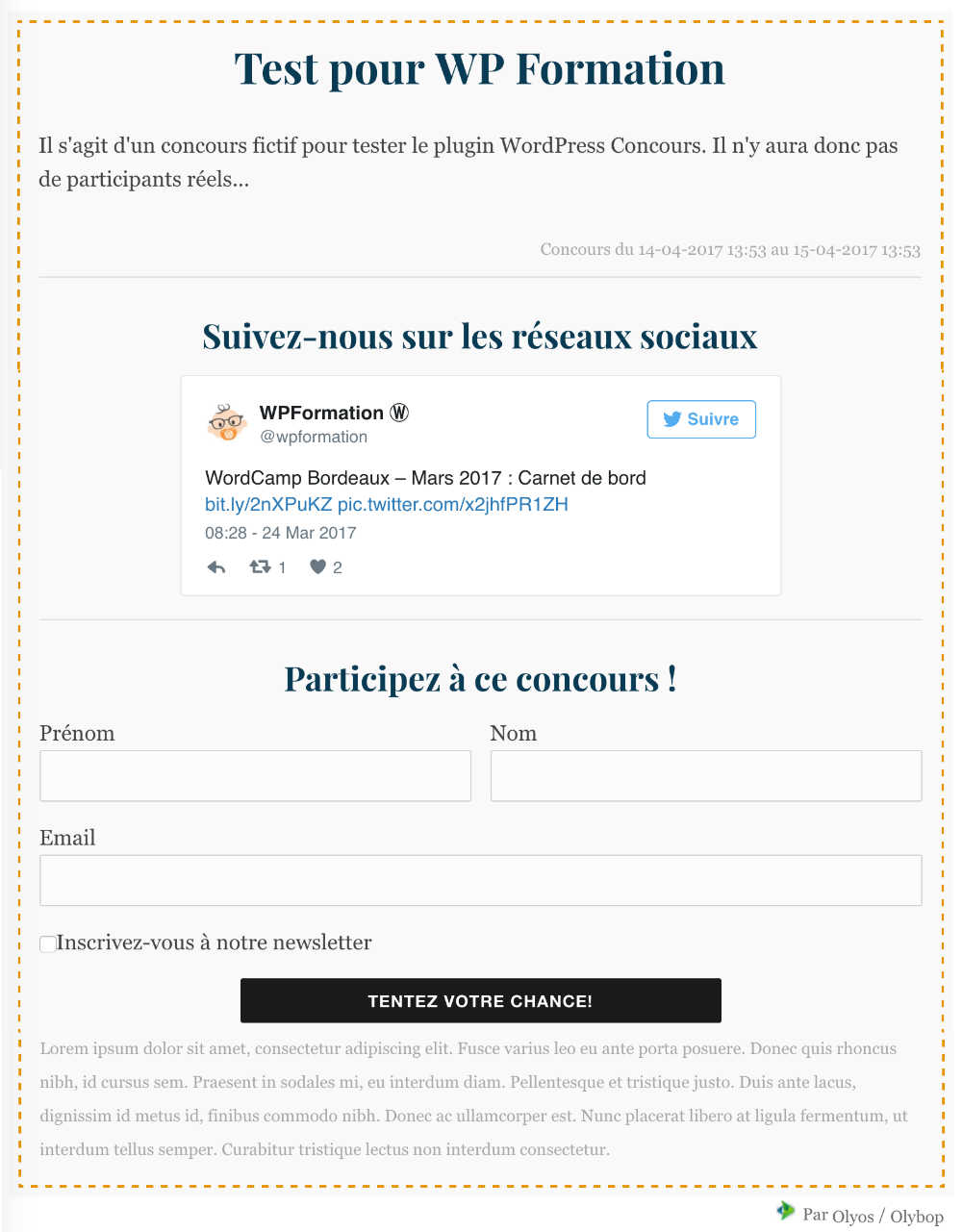concours cote frontend