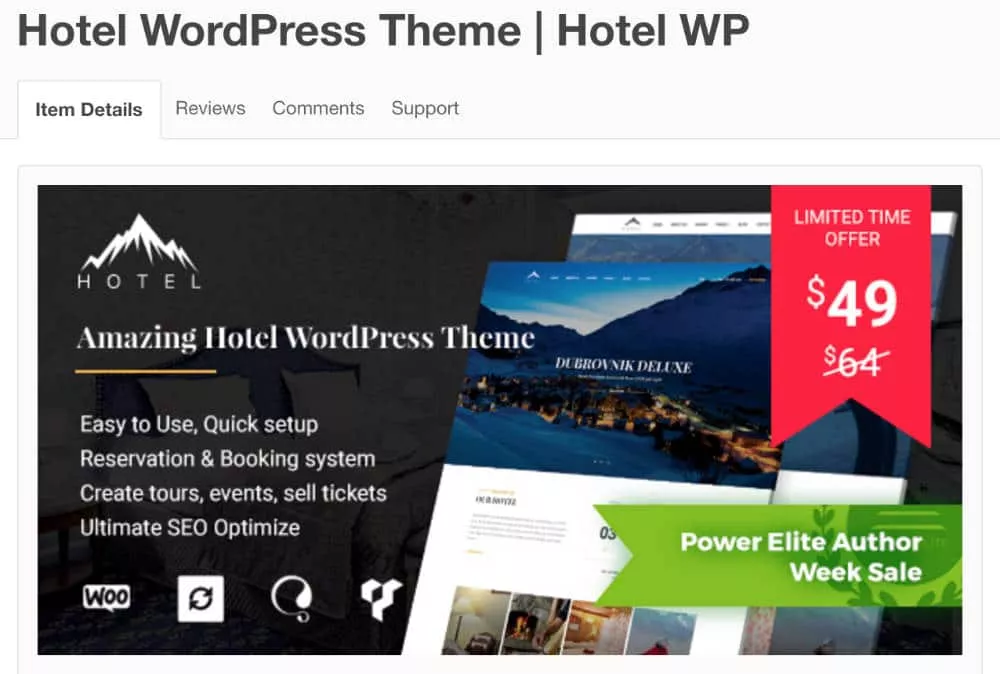Theme WordPress - Hotel WP