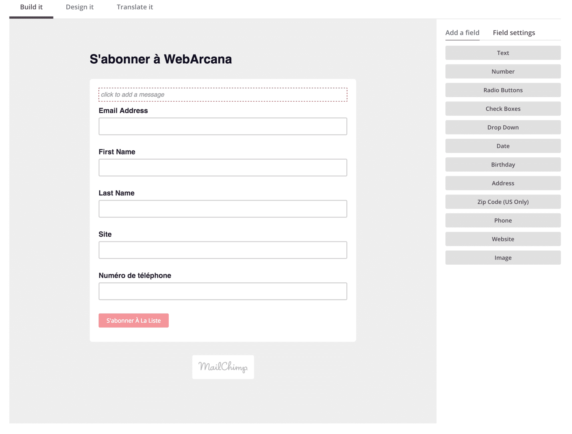 Easy Forms MailChimp 4