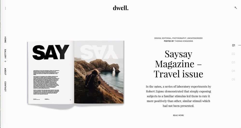 Dwell - thèmes magazine