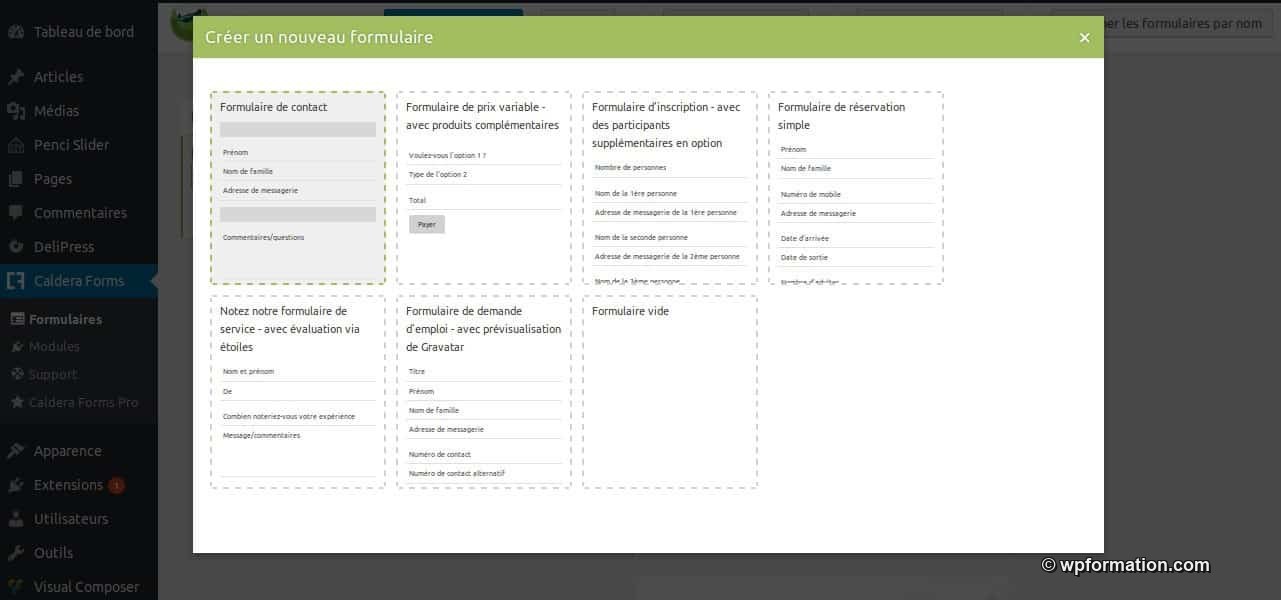 La grande FAQ WordPress - Image 12 Caldera Forms