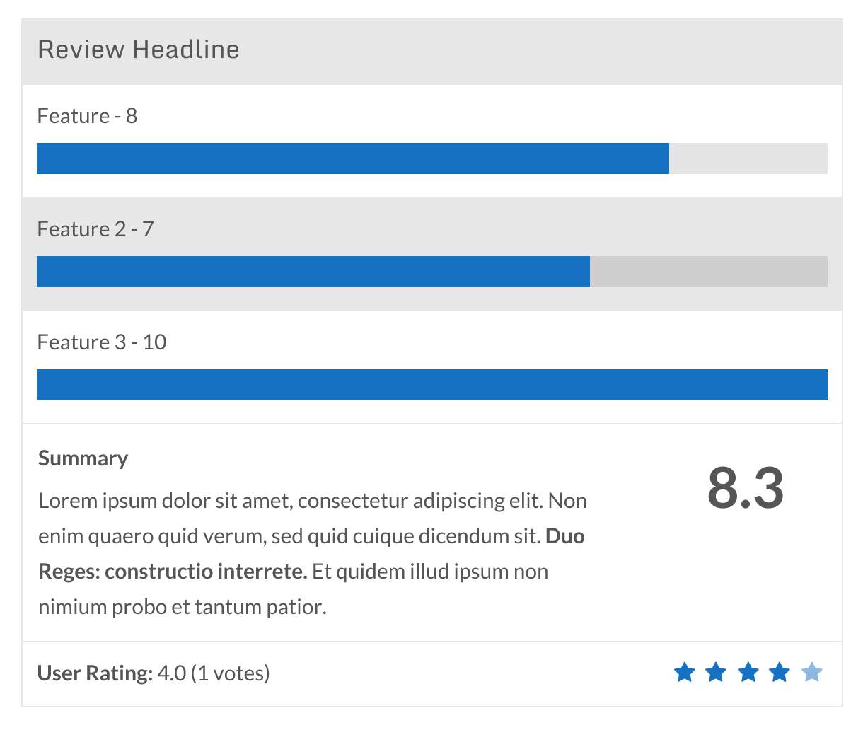 Meilleurs plugins pour les avis et temoignages clients WP Review 1 Meilleurs plugins pour les avis et temoignages clients - WP Review