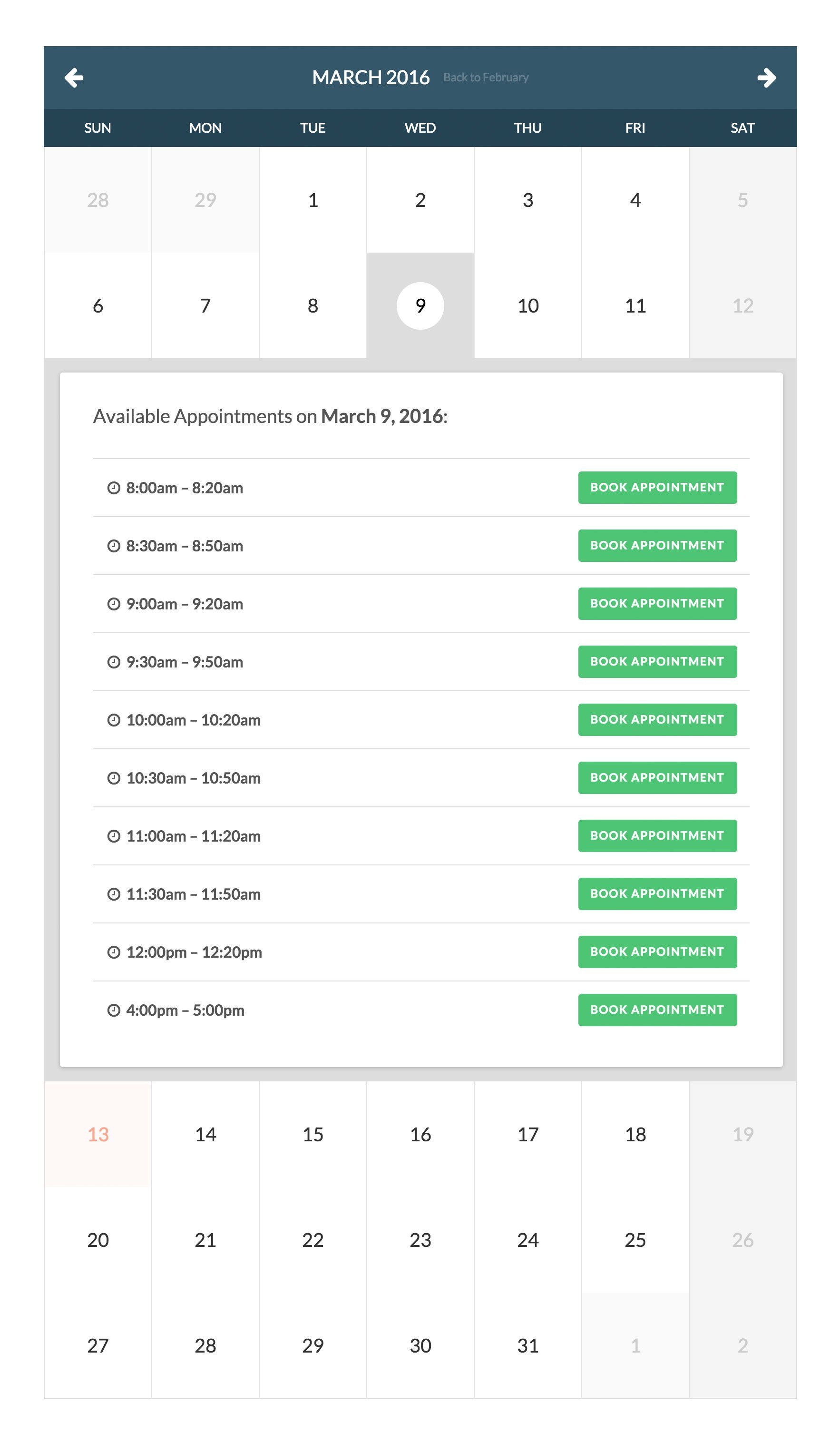 Envato Elements Booked Le plugin Booked - disponible sur la plateforme Envato Elements
