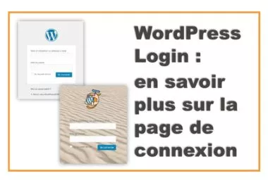 WordPress Login Page - Page de connexion