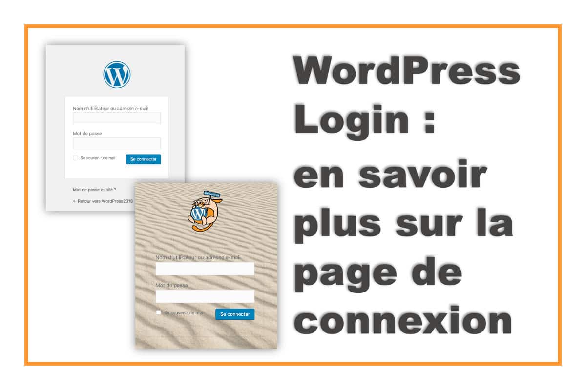 WordPress Login Page - Page de connexion