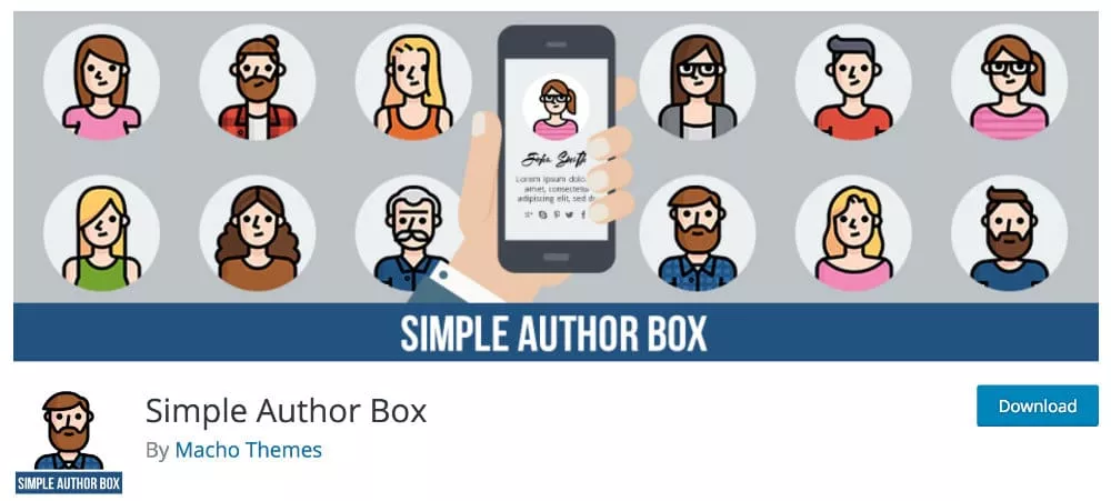 plugin blogging - Simple Author Box