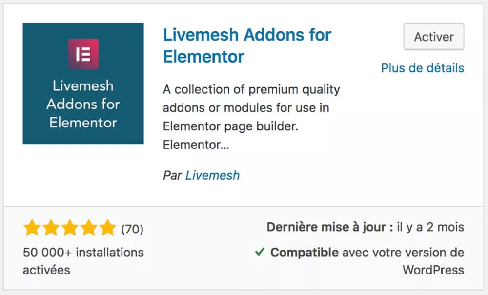 Livemesh Addons for Elementor