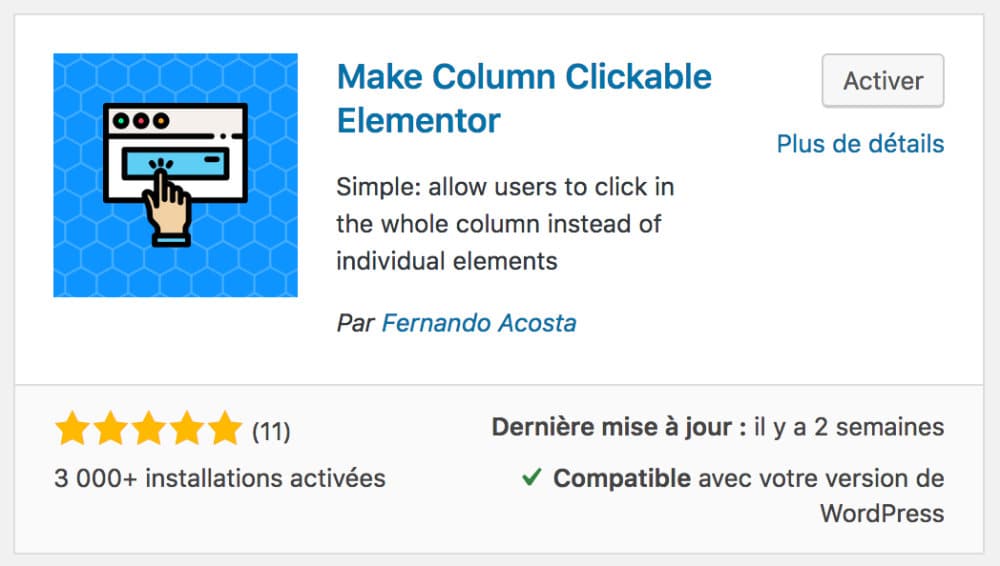 Make Column Clickable Elementor