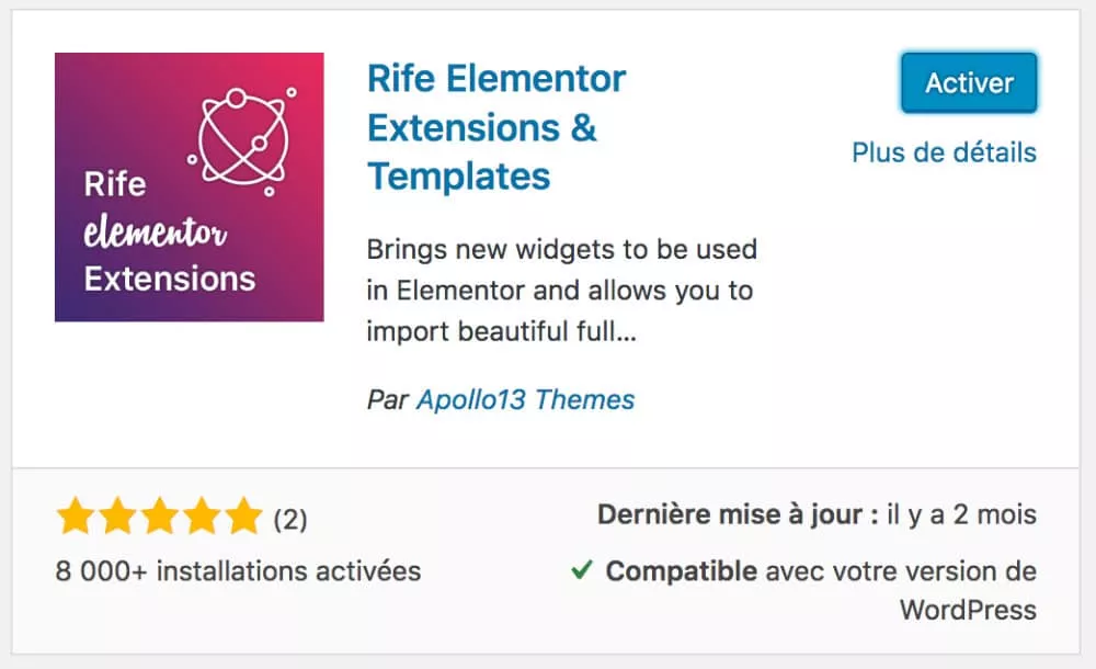 Rife Elementor Extensions & Templates