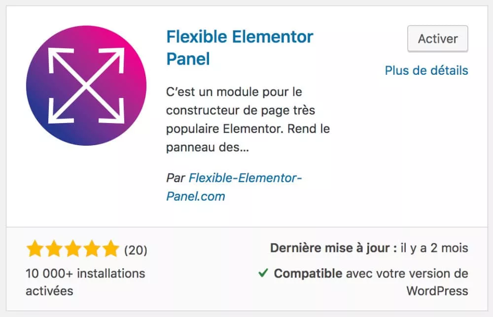 Flexible Elementor Panel