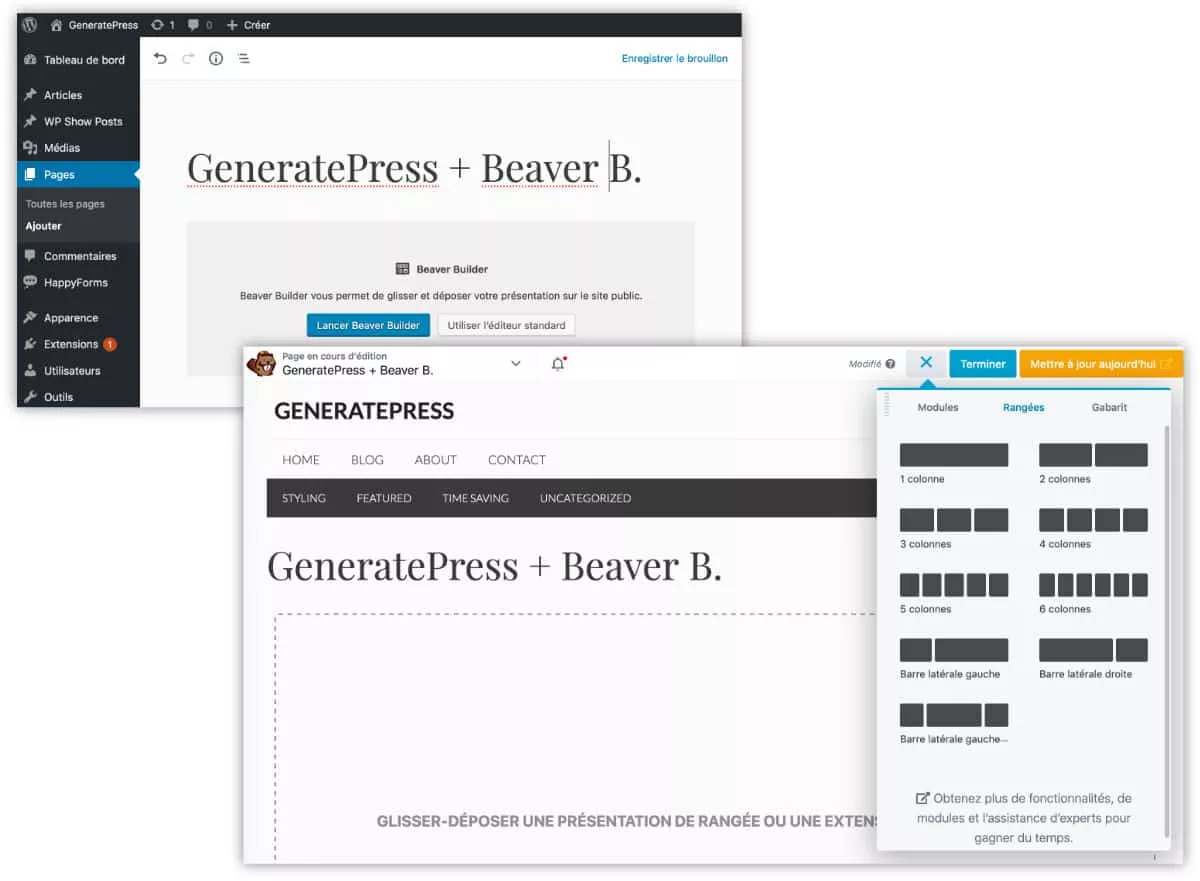 GeneratePress + Beaver Builder