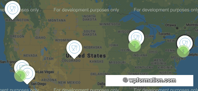 Site annuaire wpformation, vue carte