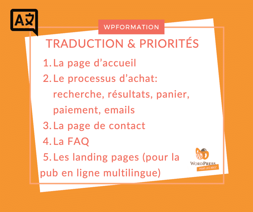 priorité | Comment traduire son site WordPress en plusieurs langues?