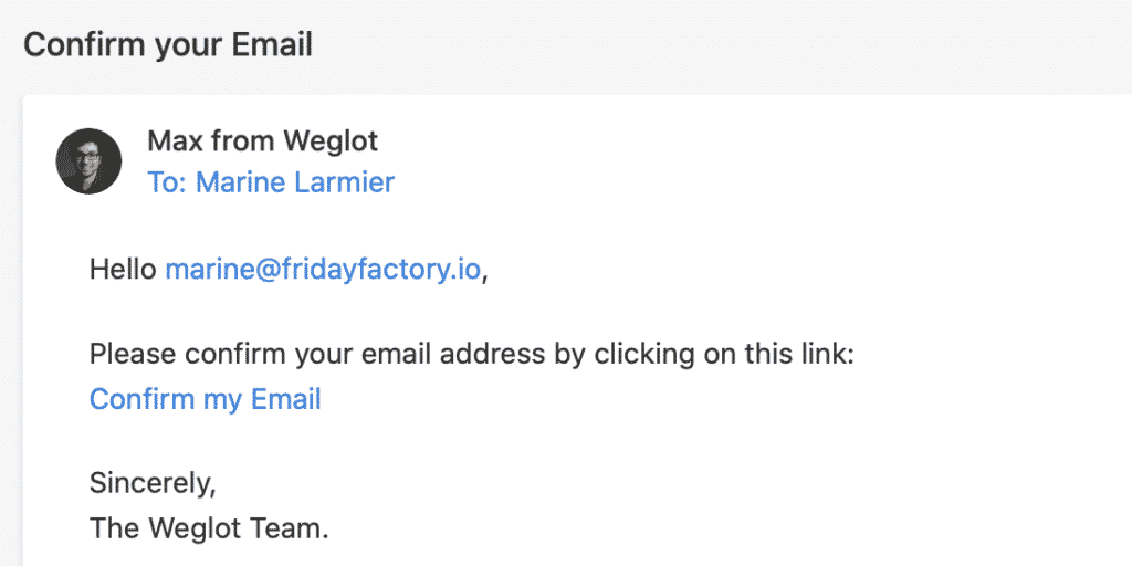 Tutoriel Weglot WPFormation prix par an email de confirmation