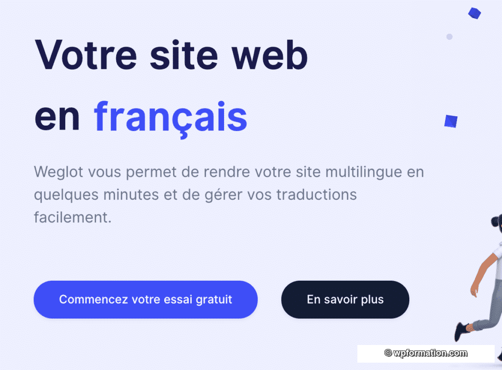 Tutoriel Weglot WPFormation prix par an essai gratuit