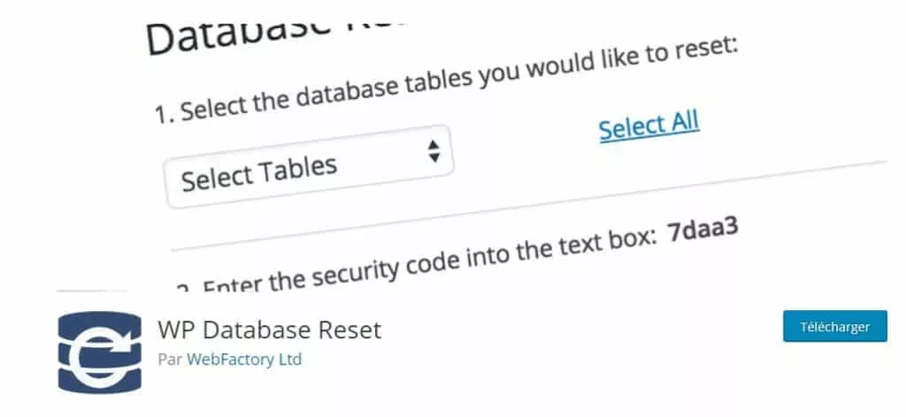 Wp Database Reset