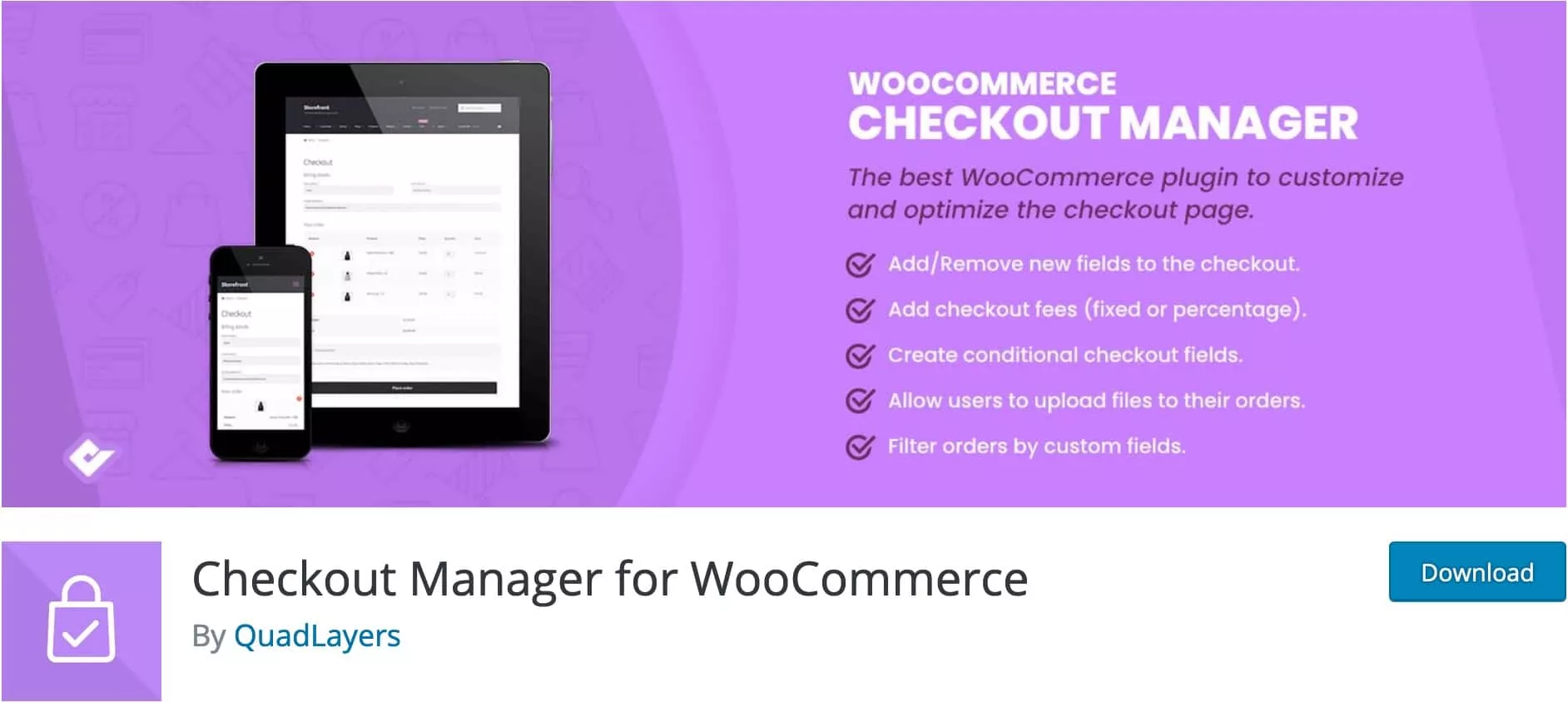 Checkout Manager, Plugin Gratuit Woocommerce WordPress