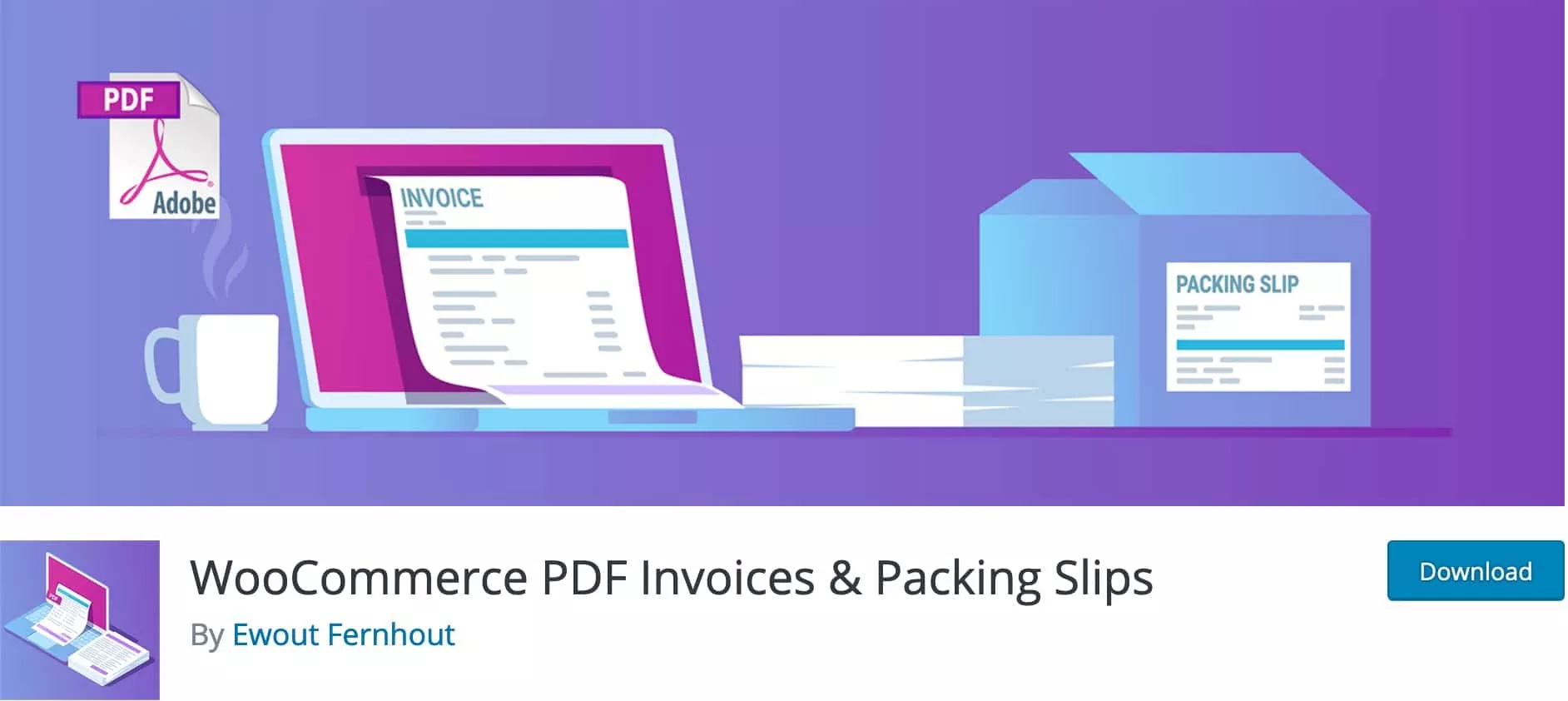 WooCommerce PDF Invoices & Packing Slips, Plugin Gratuit Woocommerce WordPress