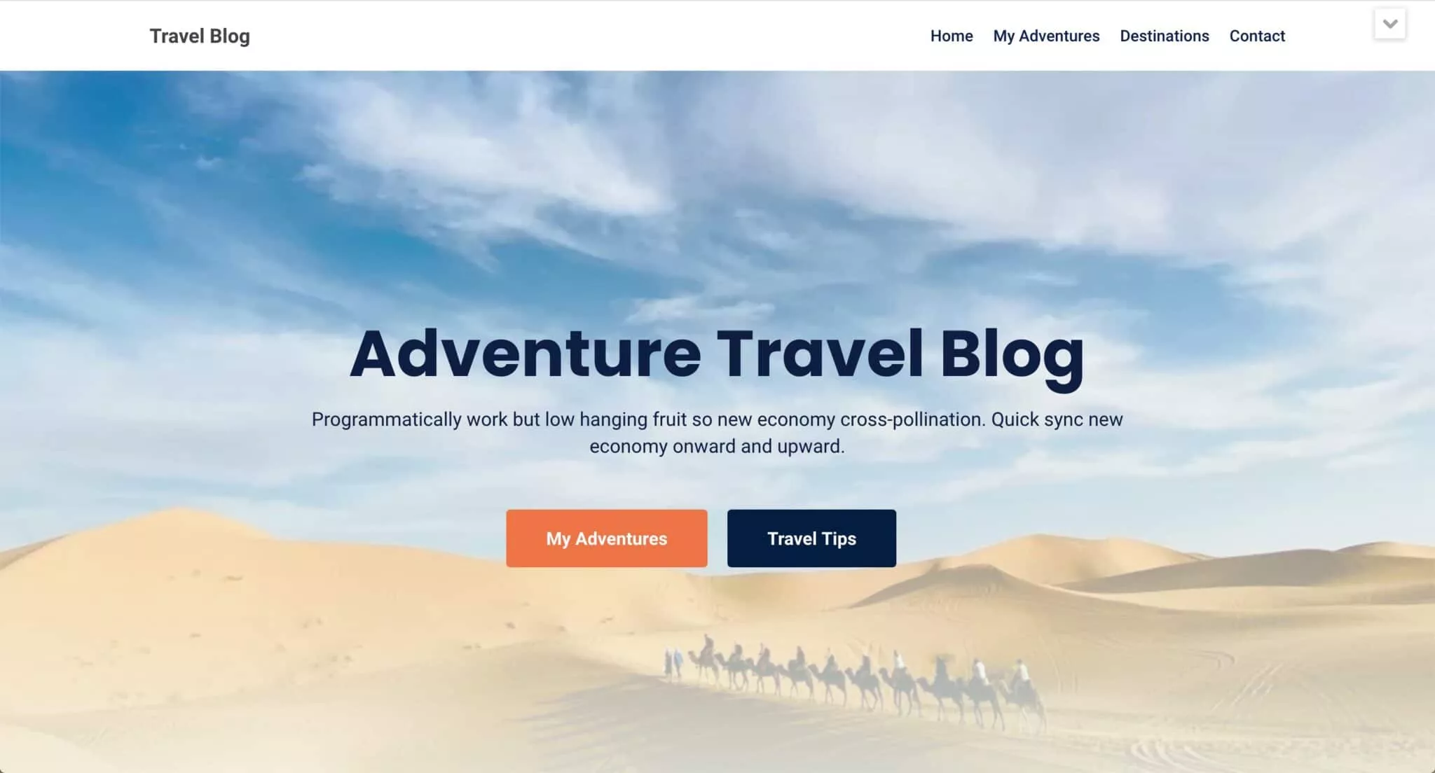 Theme WordPress Blog Voyage 5