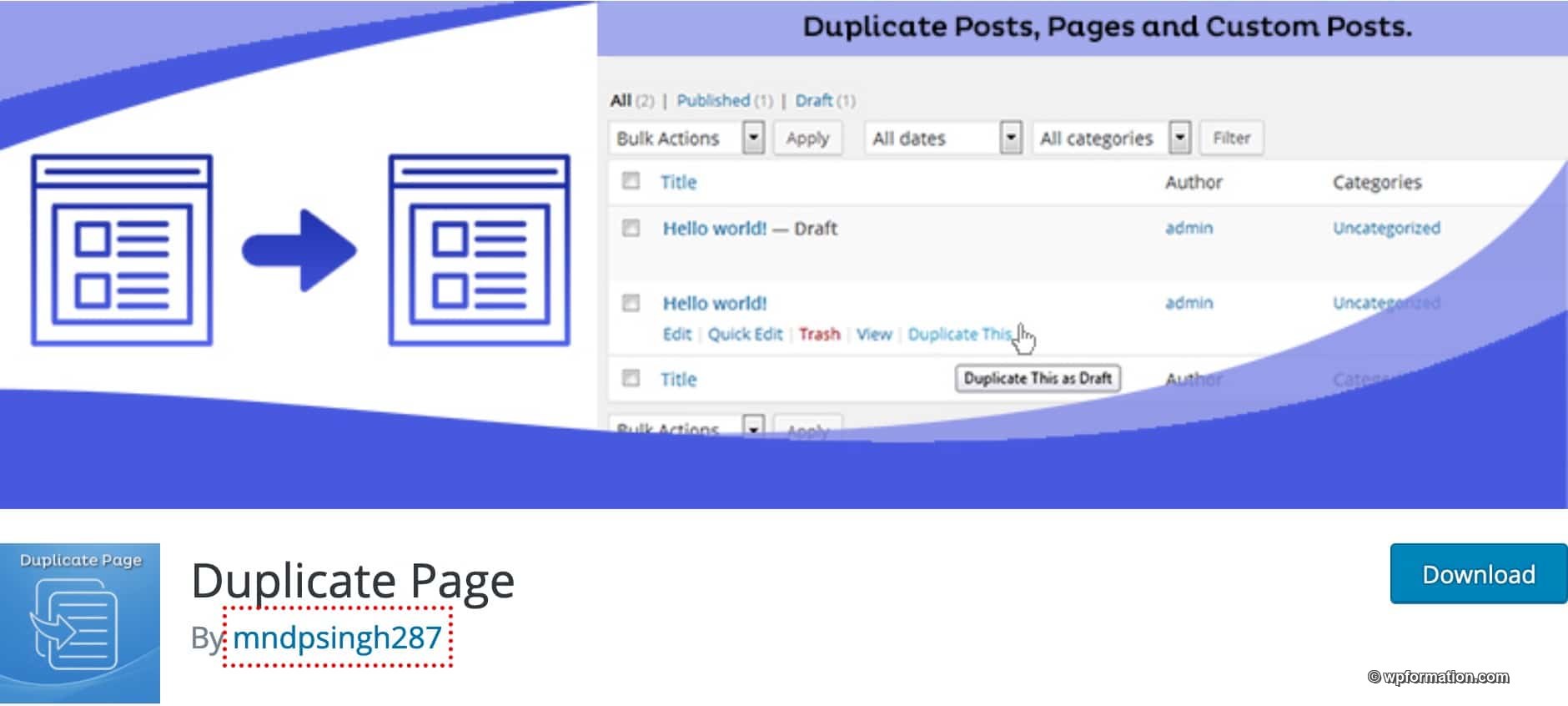 Plugin Dupliquer Article WordPress 12