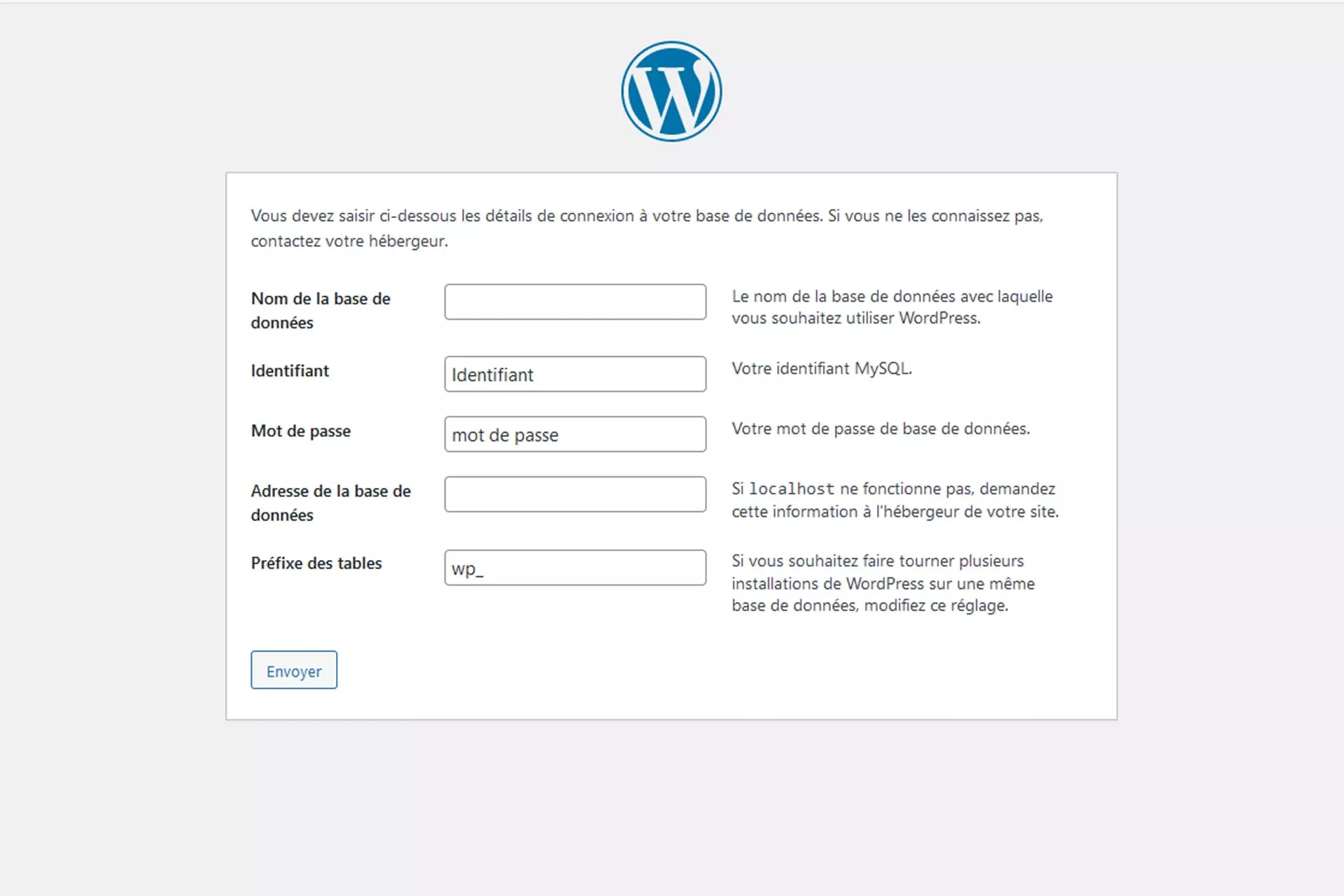 Base de données et installation WordPress