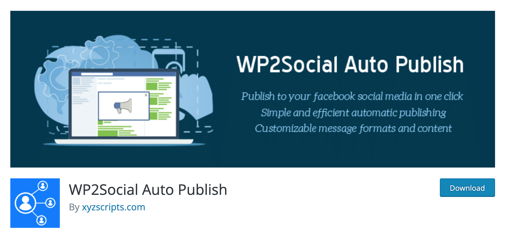 wp2social auto publish