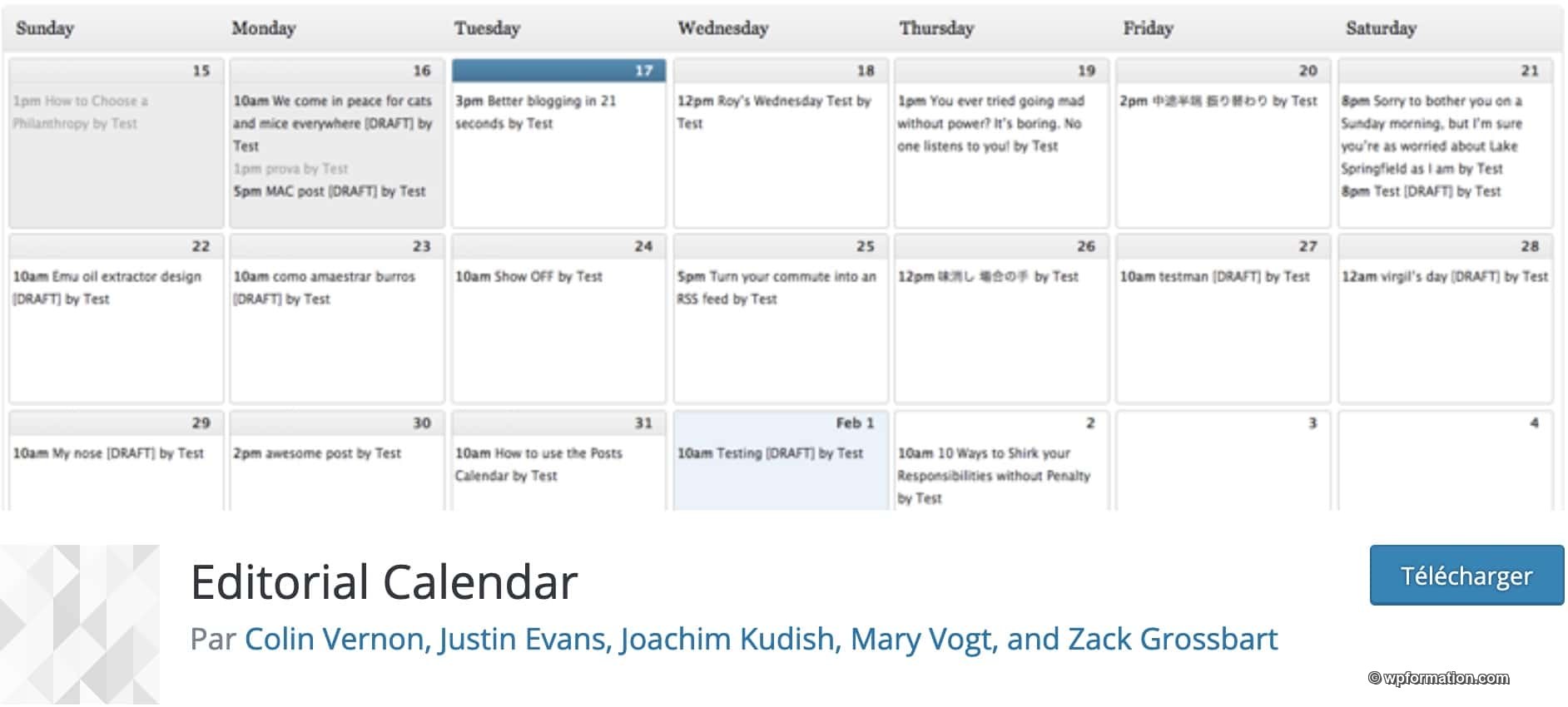 calendriers wordpress meilleurs plugins 10