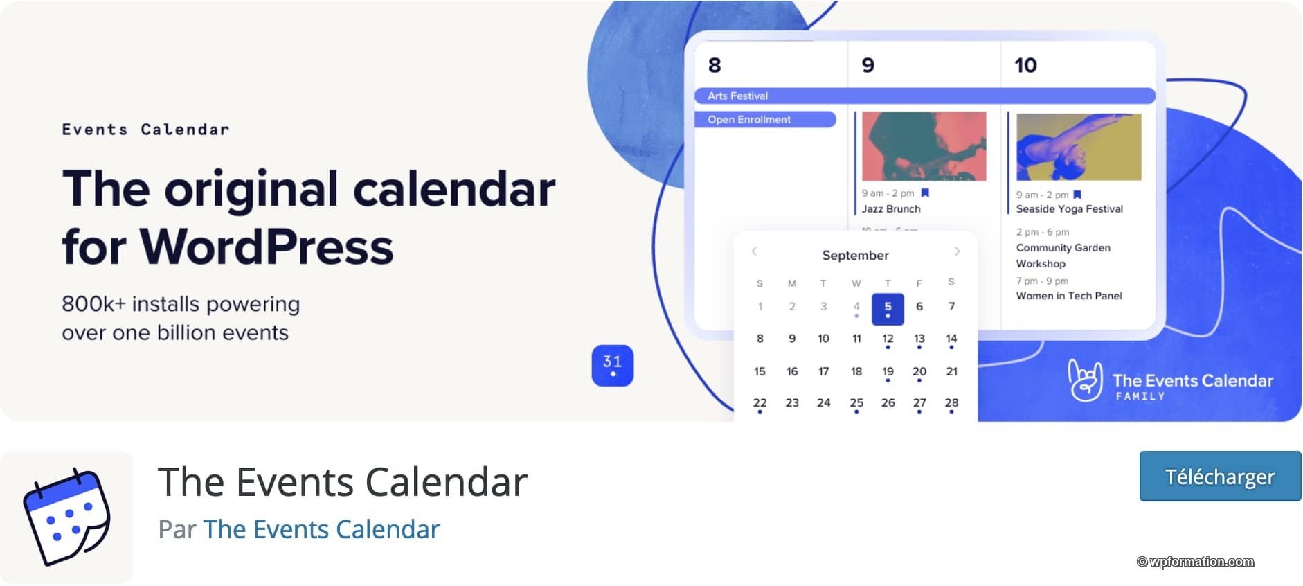 calendriers wordpress meilleurs plugins 11