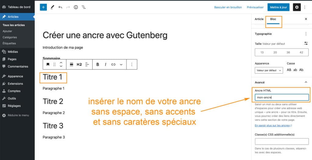 Créer Une Ancre Dans WordPress (Divi, Elementor, Gutenberg)