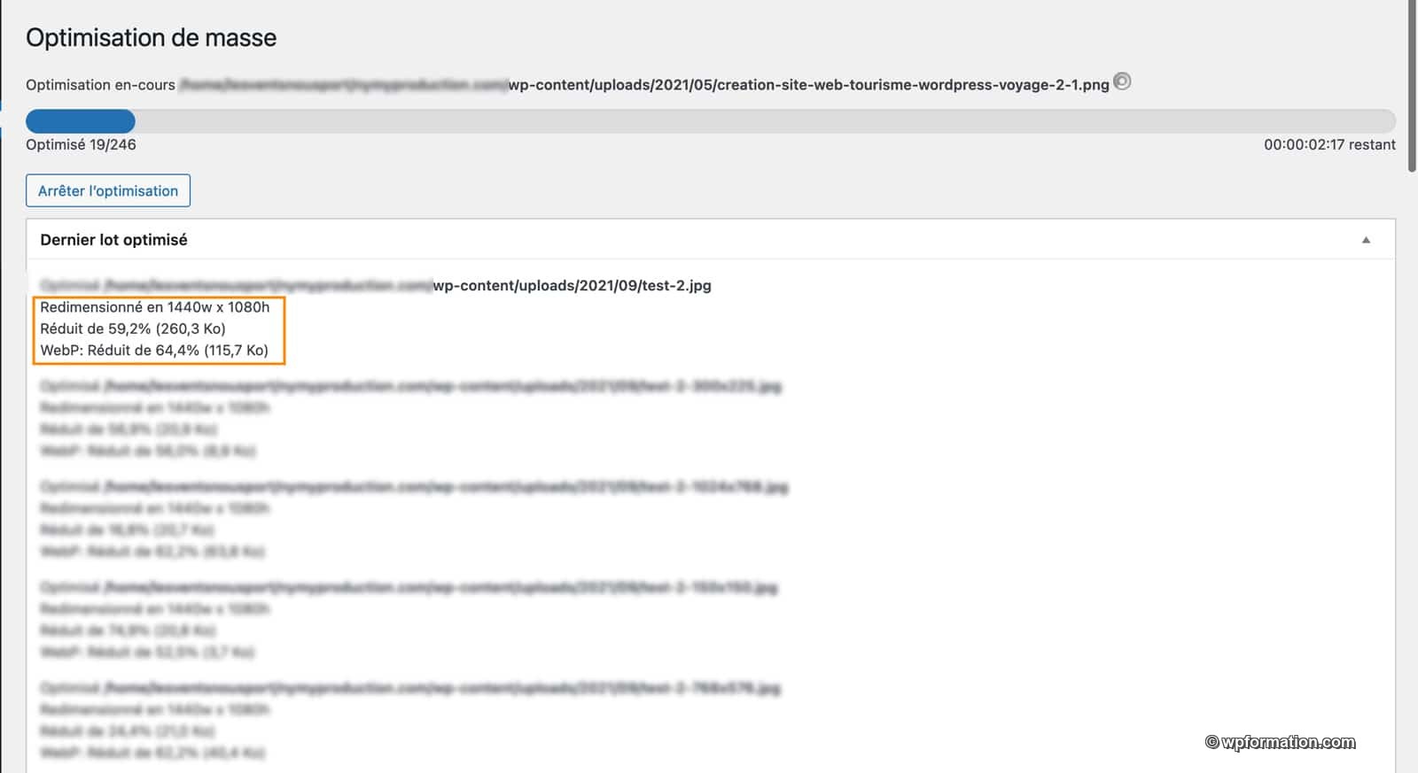 Tutoriel pour utiliser le plugin EWWW imagine optimizer pour WordPress