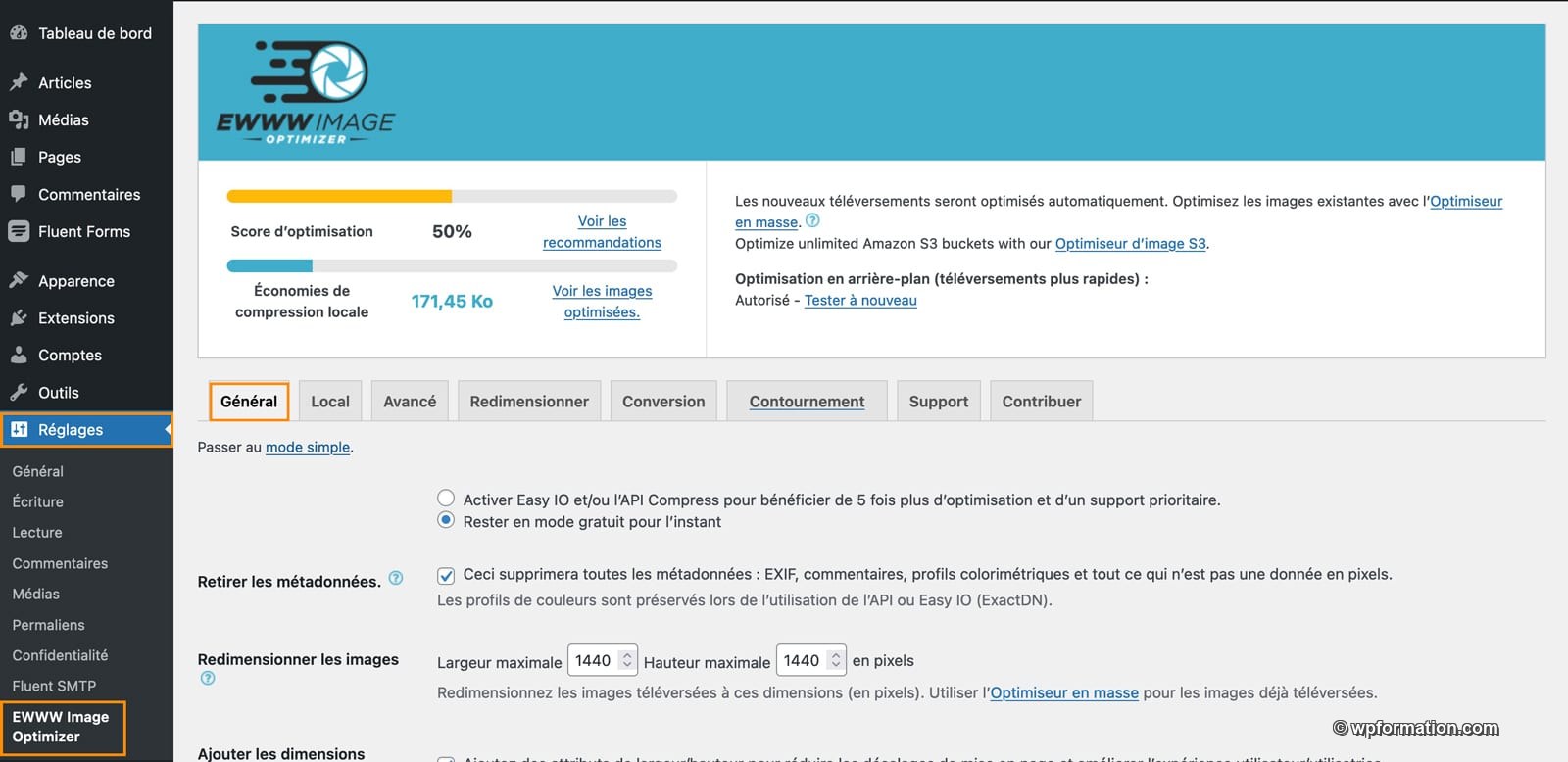 Ewww Image Optimizer Plugin WordPress