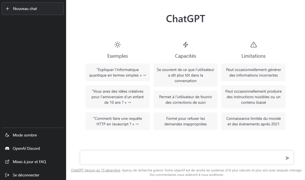 chatGPT open AI demo