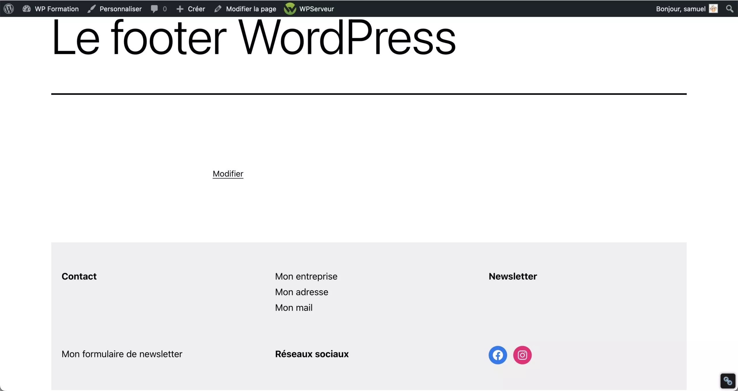 WordPress 页脚使用教程