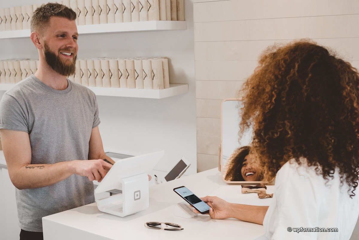 Boutique e-commerce WordPress WooCommerce sur écran d'ordinateur