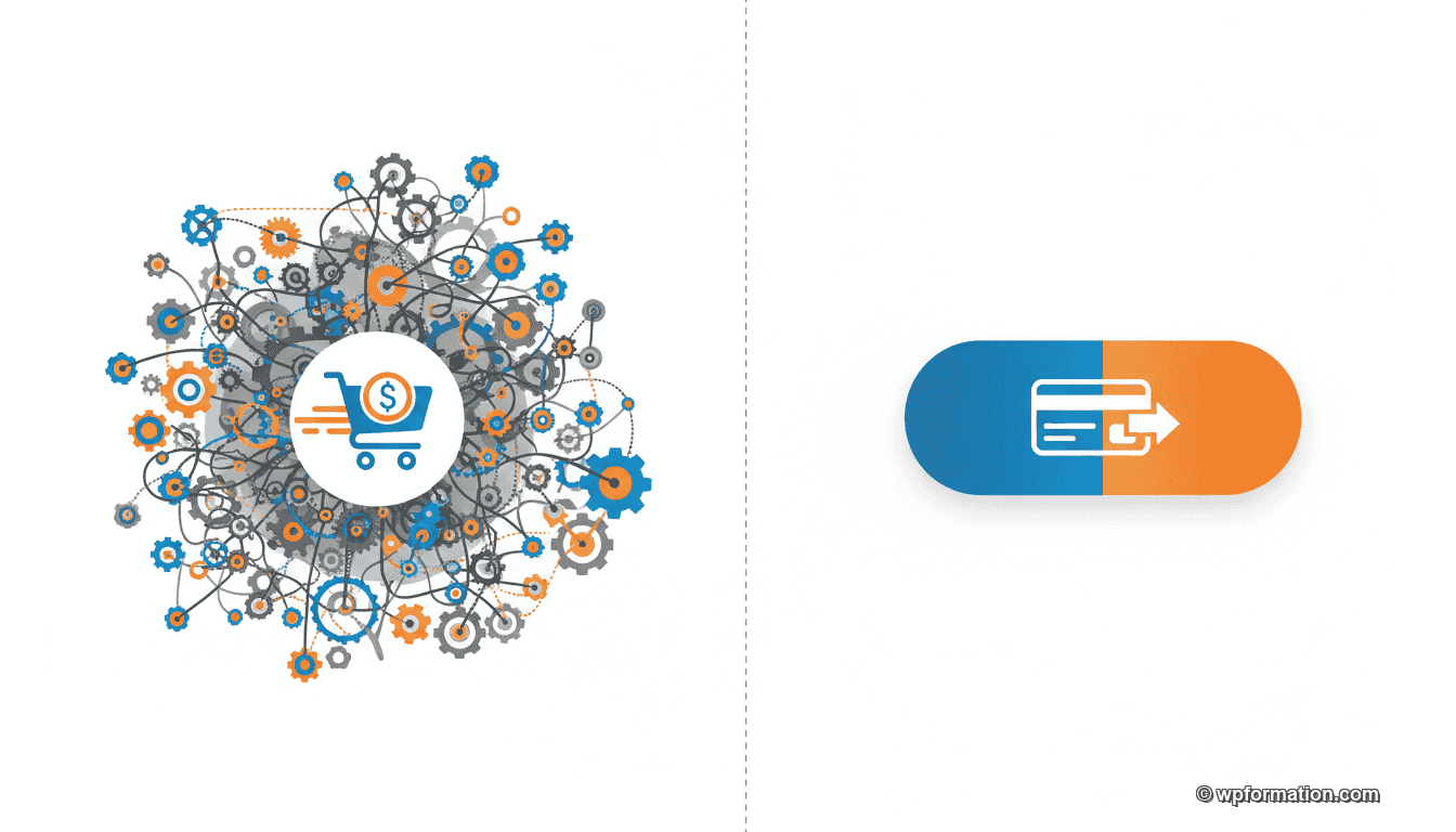 Comparaison entre WooCommerce (complexe) et ses alternatives l&eacute;g&egrave;res pour WordPress