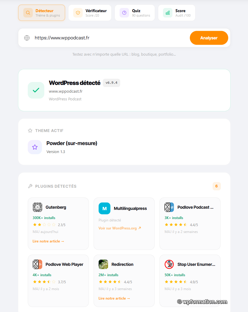 Détecteur WordPress : identifiez n'importe quel site en 5 secondes