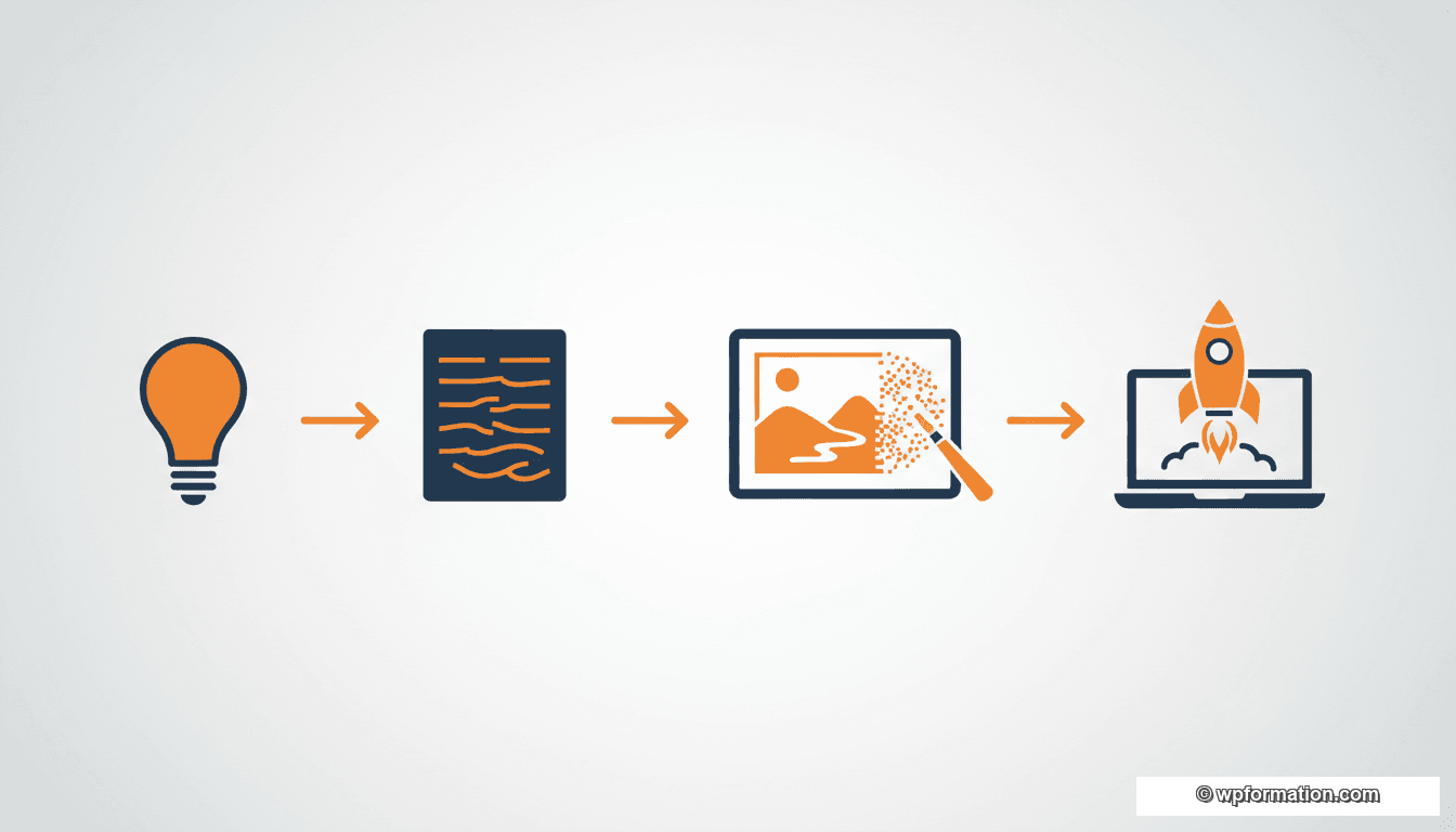 Workflow de création de contenu WordPress assisté par IA : de l'idée à la publication